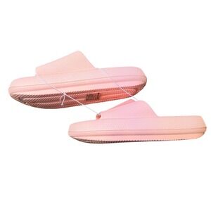 Pink Platform Slides Chunky Comfort Minimalist Casual Be Lovely Size 9